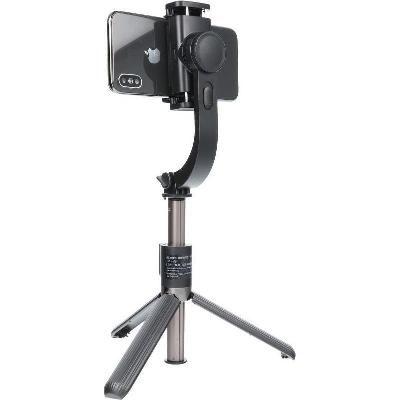 Kombinirani selfie štap sa stativom i daljinskim upravljačem bluetooth GIMBAL STABILIZER crni SSTR-L08, 238211 - Slika 3