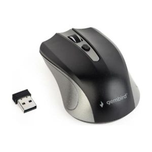 Gembird Wireless optical mouse, spacegrey black, MUSW-4B-04-GB