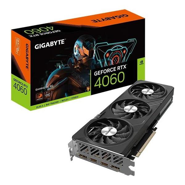 Gigabyte GF RTX4060 GAMING OC, 8GB GDDR6, GV-N4060GAMING OC-8GD G10