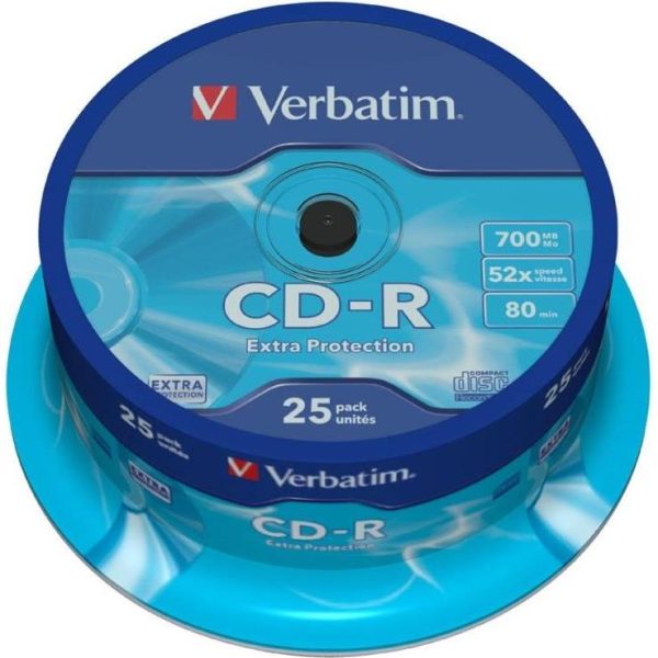 CD-R Verbatim #43432 700MB 52x sp25 Extra Protection, 43432