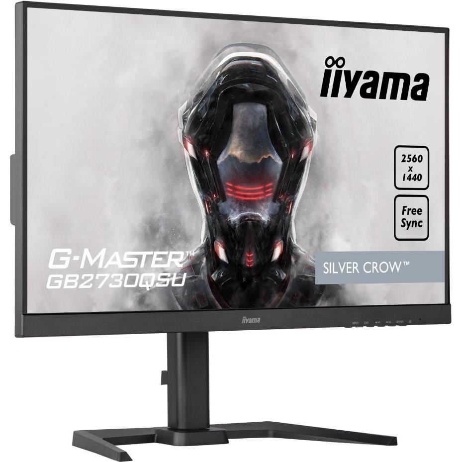 IIYAMA Monitor LED GB2730QSU-B5 27" TN 2560 x 1440 @75Hz 350 cd/m2 1000:1 1ms DVI HDMI DP USB Hub Full Ergonomic