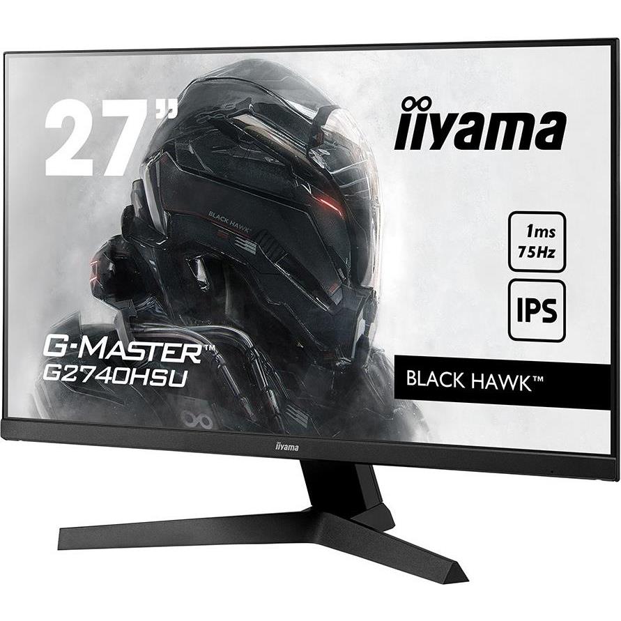 IIYAMA Monitor Gaming Light 27" ETE IPS, G-Master Black Hawk, FreeSync, 1920x1080@75Hz, 250cd/m2, HDMI, DisplayPort, 1ms (MPRT), Speakers, USB-HUB (2x2.0), Black