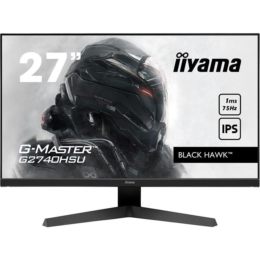 IIYAMA Monitor Gaming Light 27" ETE IPS, G-Master Black Hawk, FreeSync, 1920x1080@75Hz, 250cd/m2, HDMI, DisplayPort, 1ms (MPRT), Speakers, USB-HUB (2x2.0), Black - Slika 2