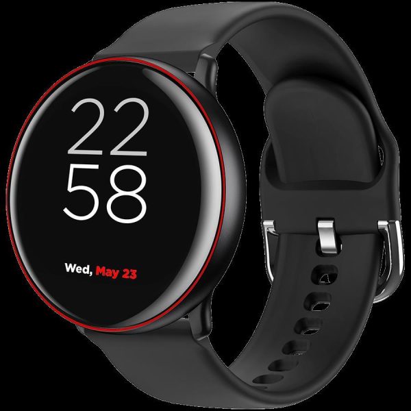 CANYON Marzipan SW-75, Smart watch, 1.22inches IPS full touch screen, aluminium+plastic body,IP68 waterproof, multi-sport mode with swimming mode, compatibility with iOS and android,black-red body wit - Slika 3