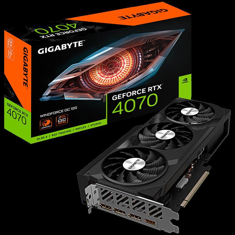 GIGABYTE Video Card NVIDIA GeForce RTX 4070 WINDFORCE OC 12GB, GDDR6X 12GB/192bit, PCI-E 4.0, 1x HDMI, 3x DP, Retail - Slika 5