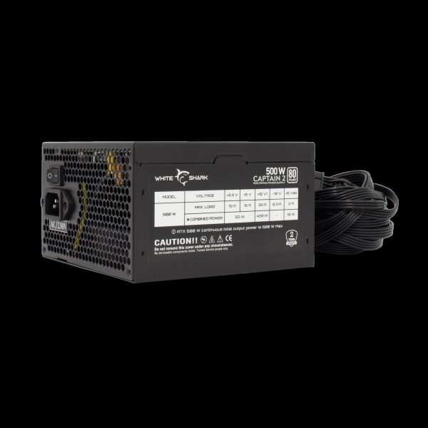 White Shark GPSU-W500F CAPTAIN-2 500W 80+ RGB, CAPTAIN-2 - Slika 6