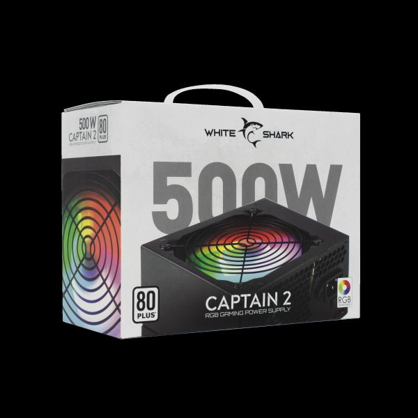 White Shark GPSU-W500F CAPTAIN-2 500W 80+ RGB, CAPTAIN-2