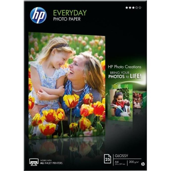 Papir HP Q5451A everyday photo glossy A4 200G 25L, Q5451A