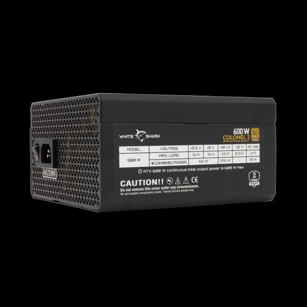 White Shark GPSU-B600S COLONEL-2 600W 80+ BRONZE Full Modular - Slika 2