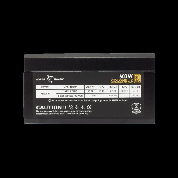 White Shark GPSU-B600S COLONEL-2 600W 80+ BRONZE Full Modular - Slika 3