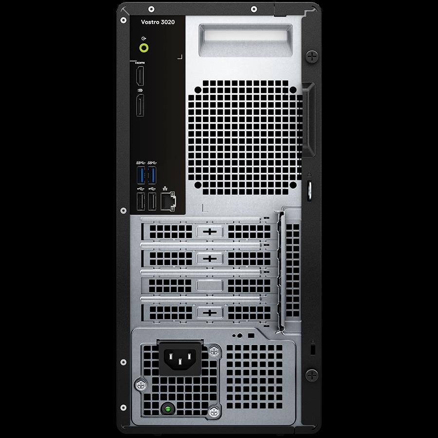 Dell Vostro 3020 MT, 180W, Intel Core i3-13100 (4C, 12MB, 3.4GHz to 4.5GHz), 8GB (1x8GB) DDR4, M.2 256GB PCIe + 1TB SATA HDD, Intel UHD 730, WiFi, BT, TPM, DP, HDMI, 4xUSB 3.2, 4xUSB 2.0, RJ-45, SD CR - Slika 2