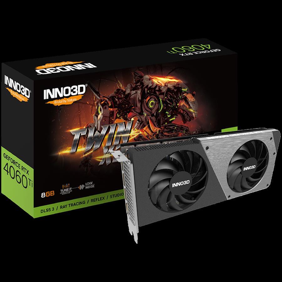 INNO3D GEFORCE RTX 4060 Ti TWIN X2 (2535MHz/ 18Gbps) / 8GB GDDR6 / 128-bit / DP+DP+DP+HDMI / VA53N / AD1066711