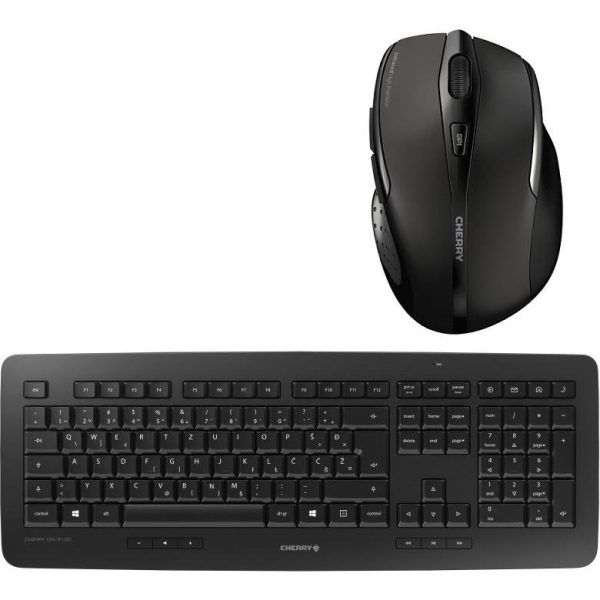 Cherry DW 5100 bežična tipkovnica + miš, crna