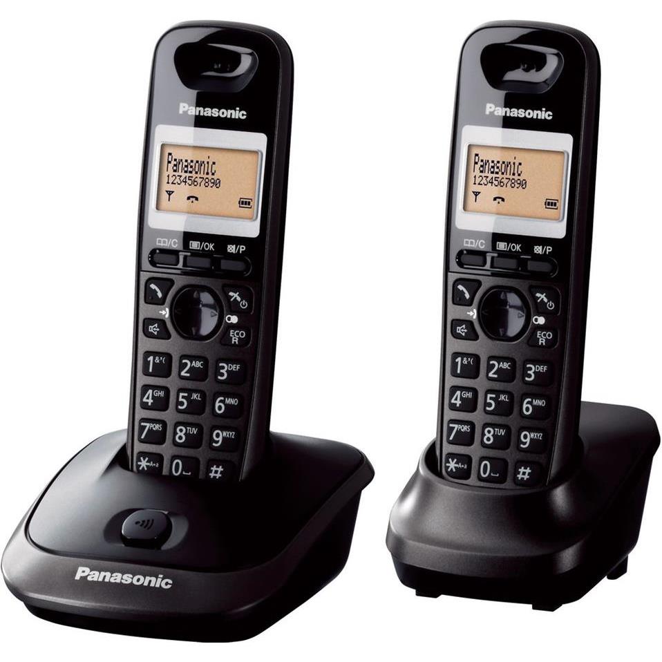 Bežični telefon Panasonic KX-TG 2512T crni