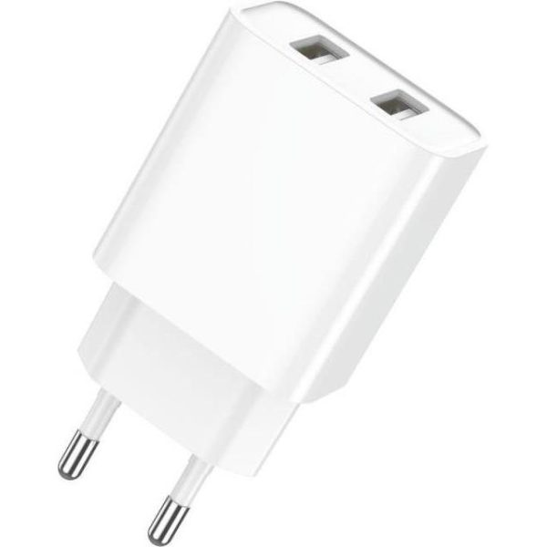 JELLICO punjač - C6 2.4A 2 x USB white