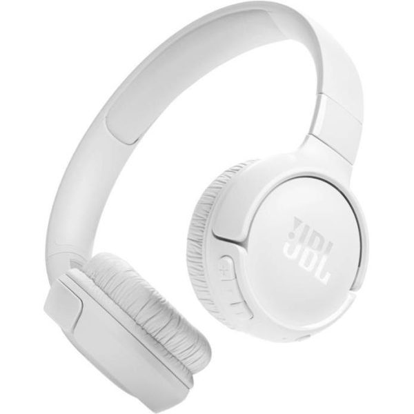 JBL Tune 520BT BT5.0 naglavne bežične slušalice s mikrofonom, bijele, JBLT520BTWHTEU