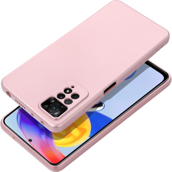 Maskica METALLIC XIAOMI Redmi 12 4G pink