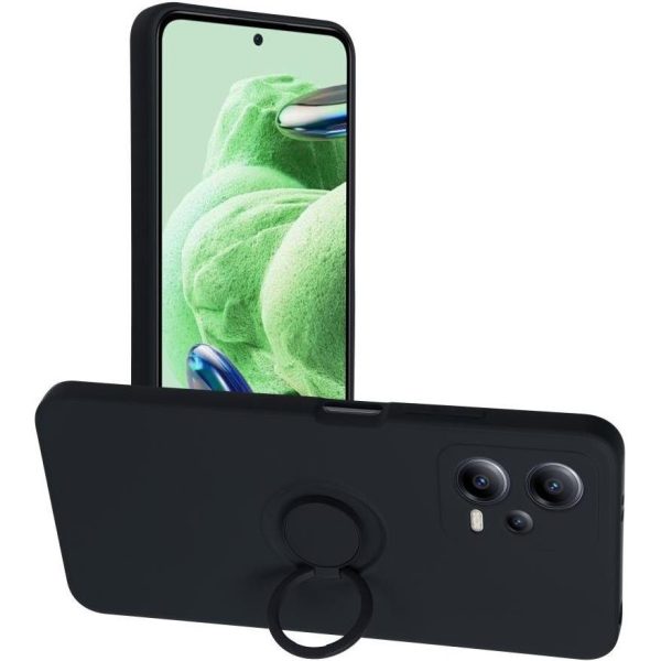 Maskica SILICONE RING XIAOMI Redmi NOTE 12 5G black