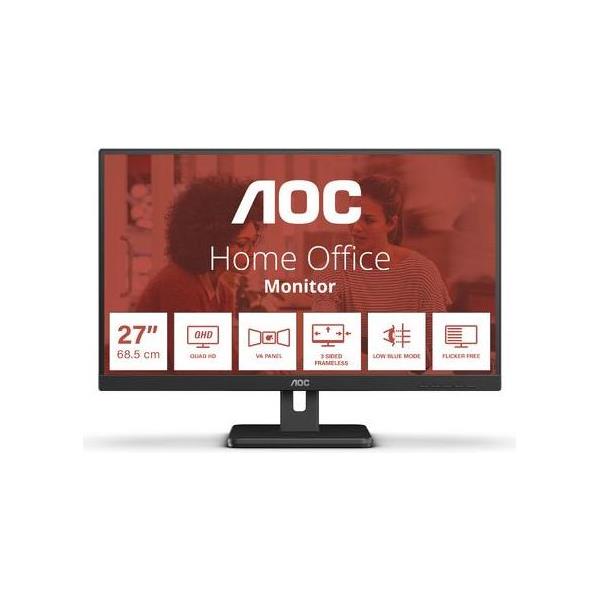 AOC LED VA 27" Q27E3UMF, HDMI, DP, zvuč., USB, HAS, Q27E3UMF