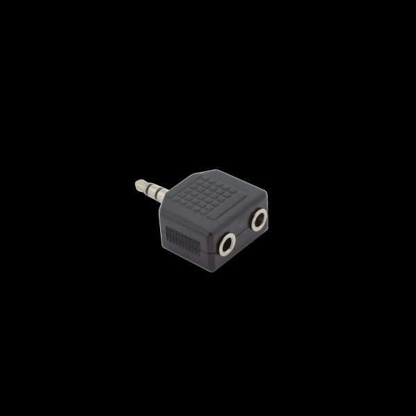 ADAPTER 3.5 mm Muški -> 2 X 3.5 mm Ženski / RETAIL, AD.3,5-2X3,5/R