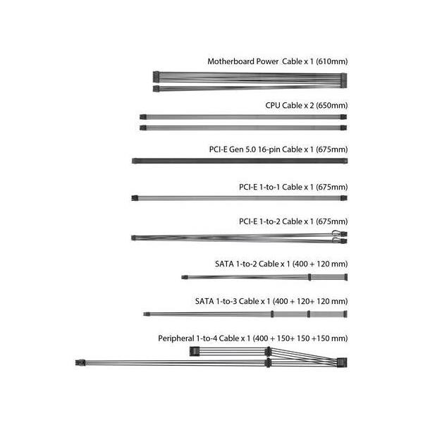 Napajanje ASUS TUF-GAMING-750G, 750W 80 Plus Gold 90YE00S3-B0NA00 - Slika 3