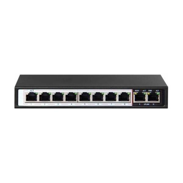 Extralink Ceres Unmanaged PoE Switch 8x 100Mb s PoE, 2 x Uplink