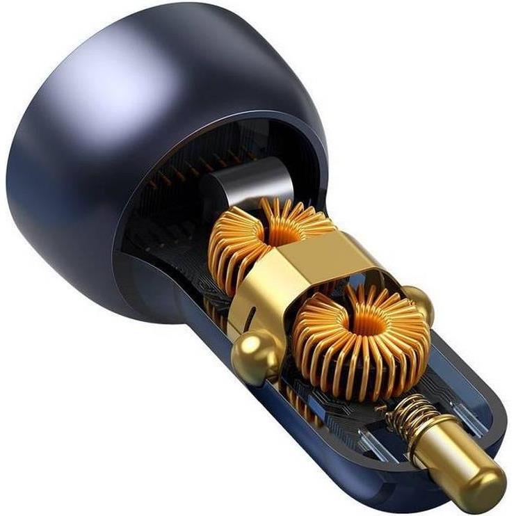 Auto punjač BASEUS USB + Type C QC3.0 PD 65W tarnish CCKX-C0A/VCKX65C - Slika 2