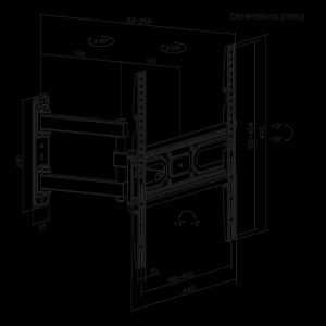 ZIDNI STALAK SBOX PLB-3644-2