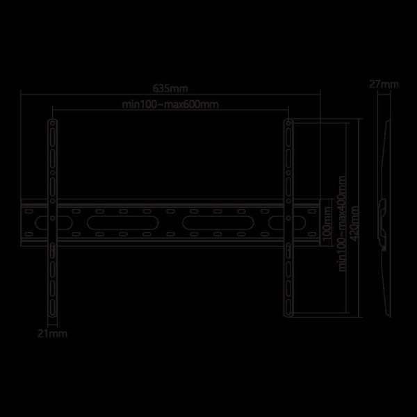 ZIDNI STALAK SBOX PLB-2546F-2 - Slika 3