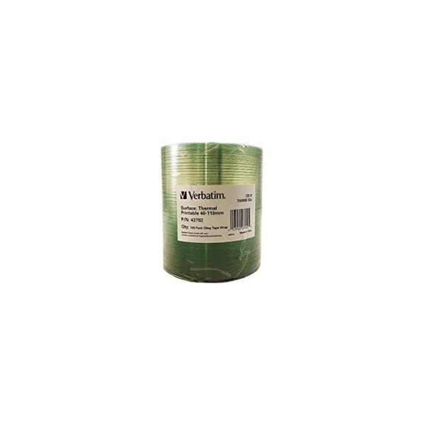 CD-R Verbatim 700MB 52× DataLife+ Thermal Printable No ID 100 pack wrap