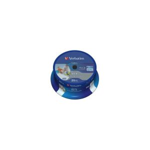 Blu-Ray Verbatim BD-R SL 6× 25GB HTL WIDE Printabilni No ID, 25 kom. spindle (Single Layer)