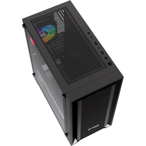 Bit Force VOLTRON ARGB-4 Gaming Midi Tower ATX kućište bez napajanja, crno - Slika 5