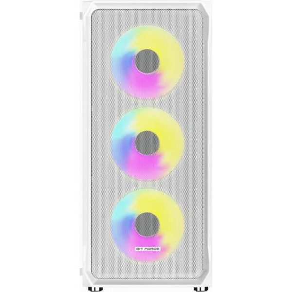 Bit Force SWAN ARGB-4 Gaming Midi Tower ATX kućište bez napajanja, bijelo - Slika 2