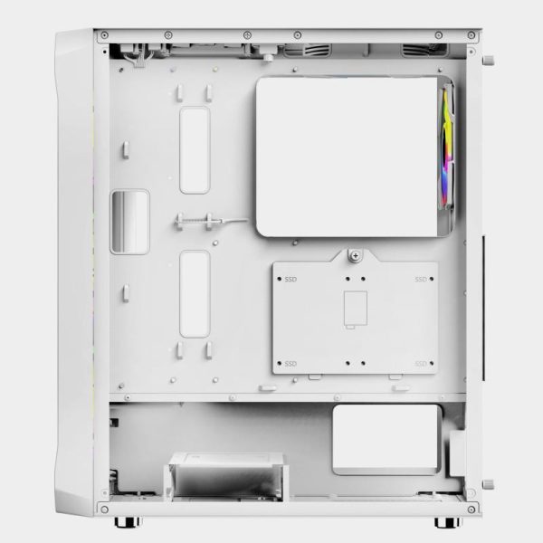 Bit Force SWAN ARGB-4 Gaming Midi Tower ATX kućište bez napajanja, bijelo - Slika 4
