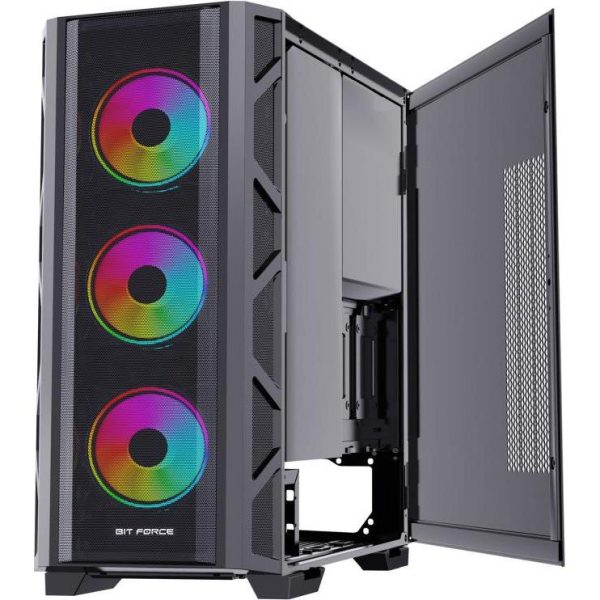 Bit Force GIANT ARGB-TM4 Gaming E-ATX, Full-Tower kućište bez napajanja, crno - Slika 5