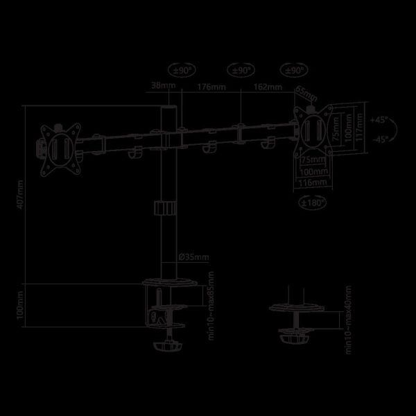 STOLNI STALAK SBOX LCD-352/2-2