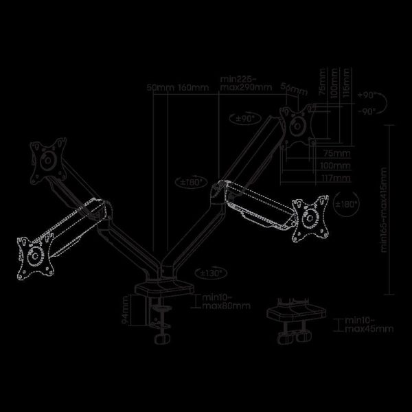 STOLNI STALAK SBOX LCD-S024-2