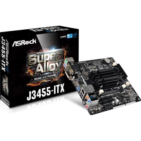 Asrock Intel J3455 CPU onboard (mITX) MB J3455-ITX