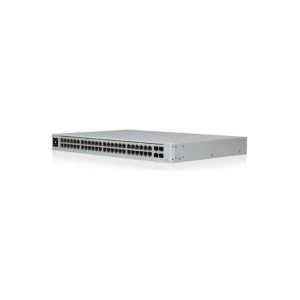 Ubiquiti USW-48 48-port, Layer 2 switch, 48 x GbE ports, 4 x 1G SFP ports, Fanless, silent cooling, ESD/EMP protection, 1.3" touchscreen LCM display, USW-48-EU