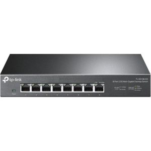 8-port Desktop 2.5G Unmanaged switch, 8 100/1G/2.5G RJ-45 ports, Fanless design, 12V/1.5A DC power supply. , TL-SG108-M2
