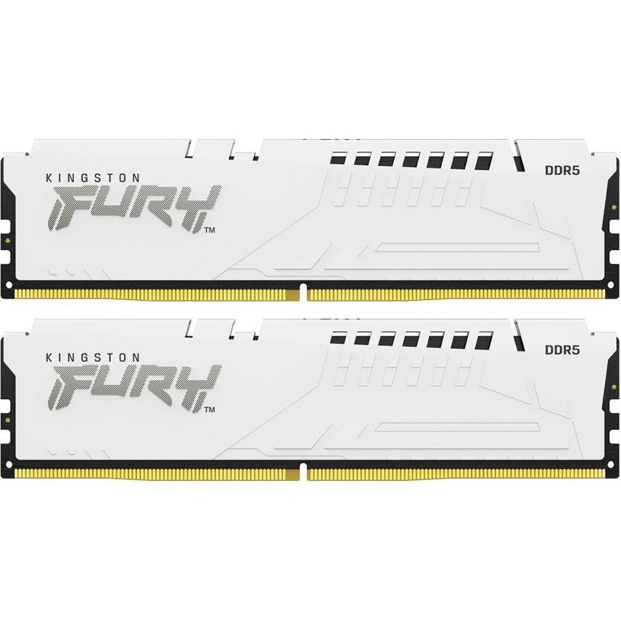Kingston 64GB 6000MT/s DDR5 CL36 DIMM (Kit of 2) FURY Beast White RGB EXPO, KF560C36BWEAK2-64