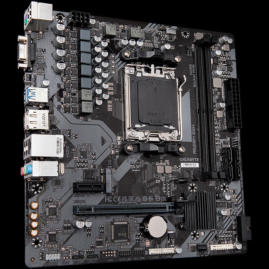 GIGABYTE Main Board Desktop AM5 2 x DDR5 2 x DDR5 4 x SATA 1 x D-Sub 1 x DisplayPort 1 x HDMI port Micro ATX - Slika 4