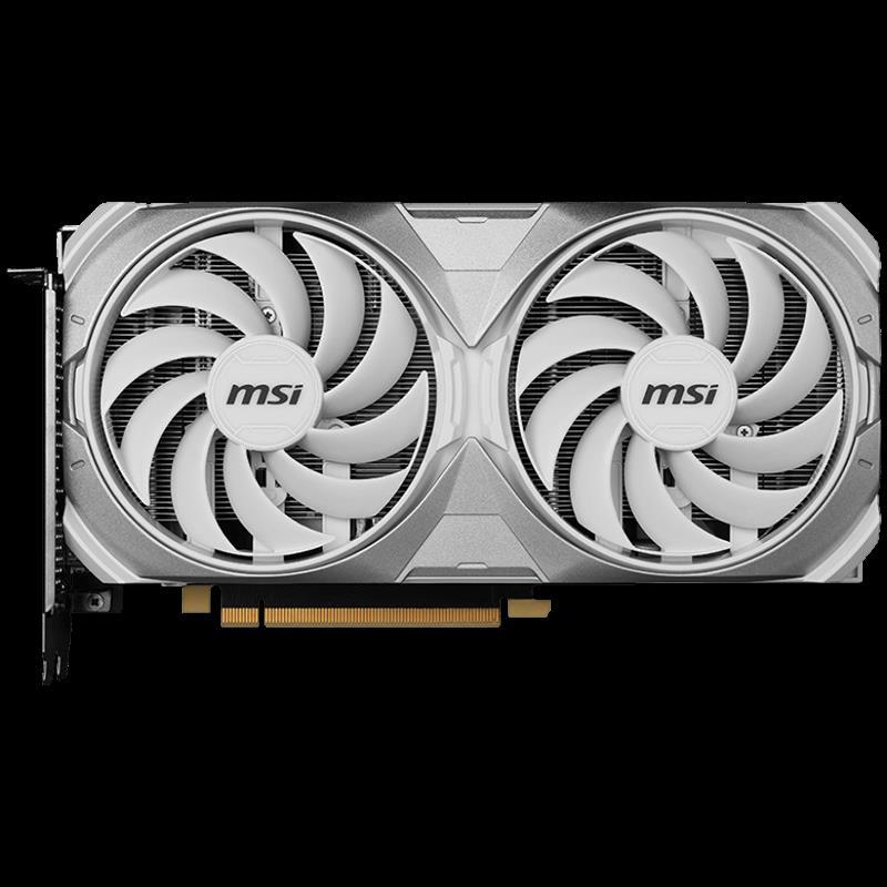 MSI Video Card NVidia RTX 4070 VENTUS 2X 12G OC WHITE (12GB GDDR6X/192bit, PCI-E Gen4, 3x DP, 1x HDMI, ATX Retail), RTX 4070 VENTUS 2X WHITE 12G OC - Slika 2