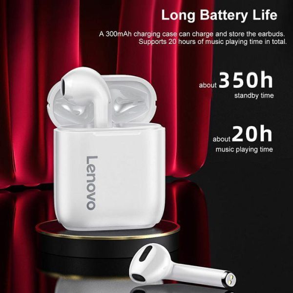 BLUETOOTH STEREO SLUŠALICE LENOVO LP2 BIJELE, 36004775 - Slika 2