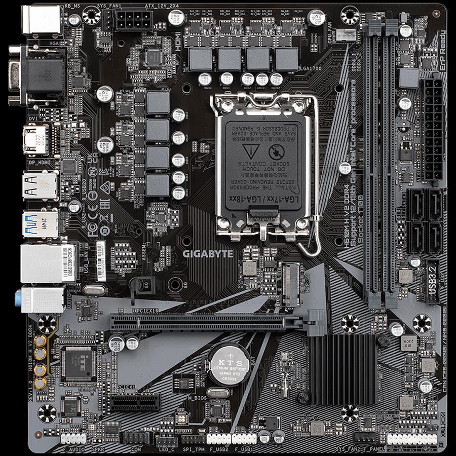 Gigabyte H610M H V2, DDR4, s1700, H610M H V2 DDR4, H610M H V2 DDR4