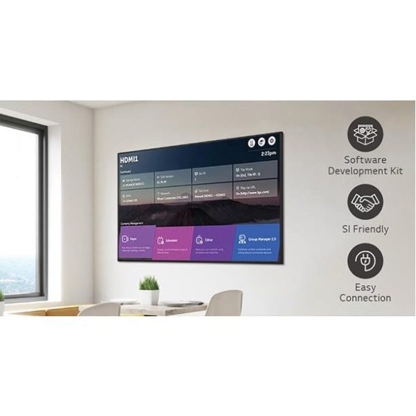 LG 55UH5N, UHD Signage, 500nits, 3xHDMI, DP, RS232, 55UH5N-E