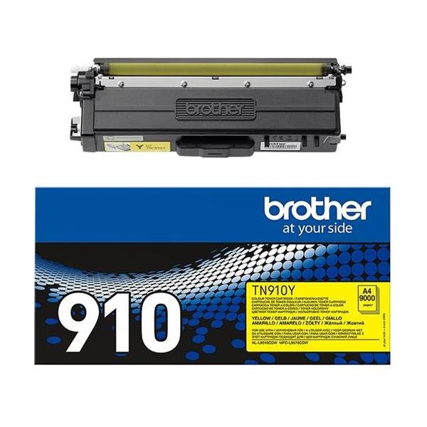 BROTHER TN910Y Toner Cartridge Yellow HC, TN910Y