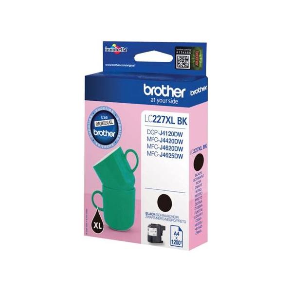 BROTHER LC227XLBK ink black 1200pages, LC227XLBK