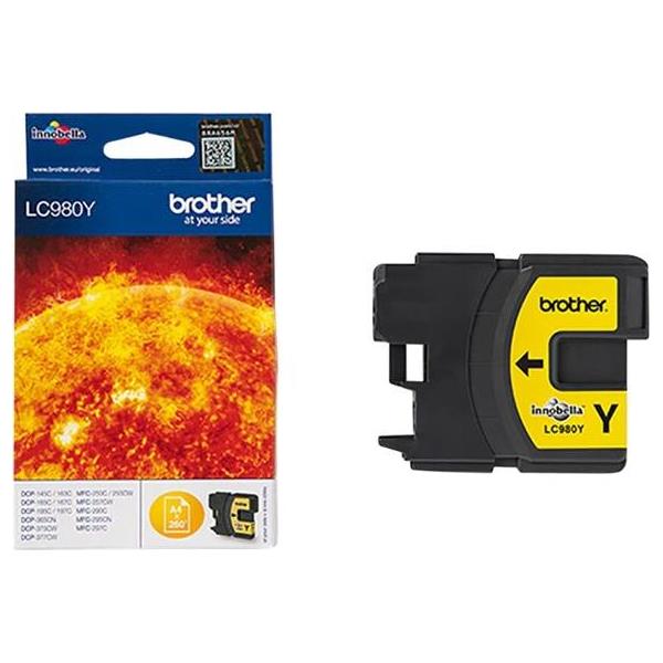 BROTHER LC-980 ink cartridge yellow, LC980Y