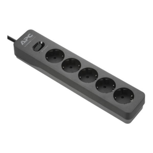 APC Essential SurgeArrest 5 Outlet 2 USB Ports Black 230V Germany, PME5U2B-GR - Slika 3